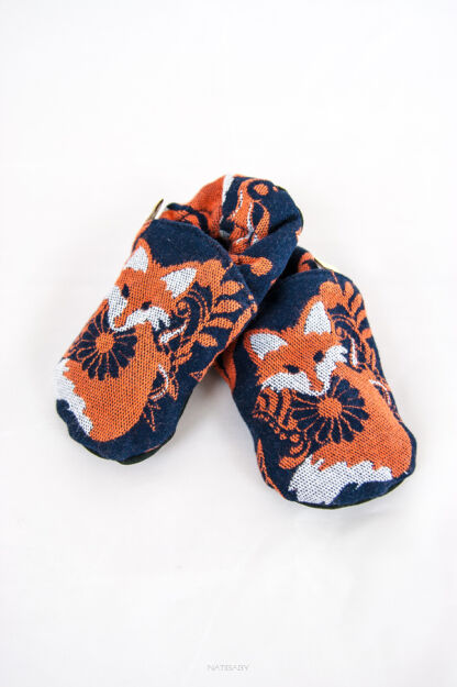 Slippers Foxes Orenji, [100% cotton]