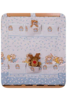 Blue teddies  (hanging pocket)