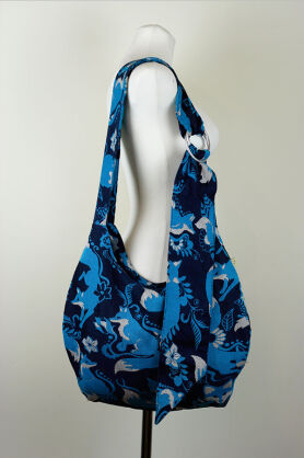 Hobo Bag Foxes Blue