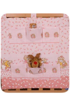 Pink teddies (hanging pocket)