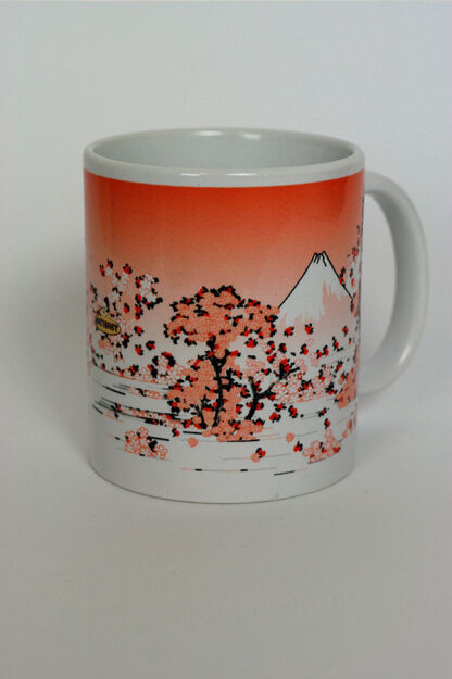 NatiMug Mount Fuji Seen Though Cherry Blossom