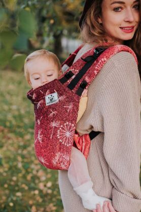 Dandelions Red, Onbuhimo Grow Carrier [100% cotton]